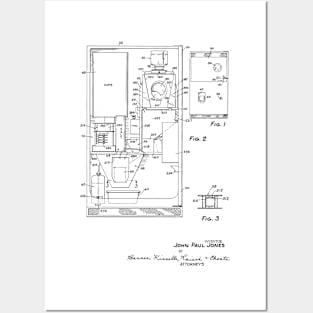 Popcorn Vending Machine Vintage Patent Hand Drawing Posters and Art